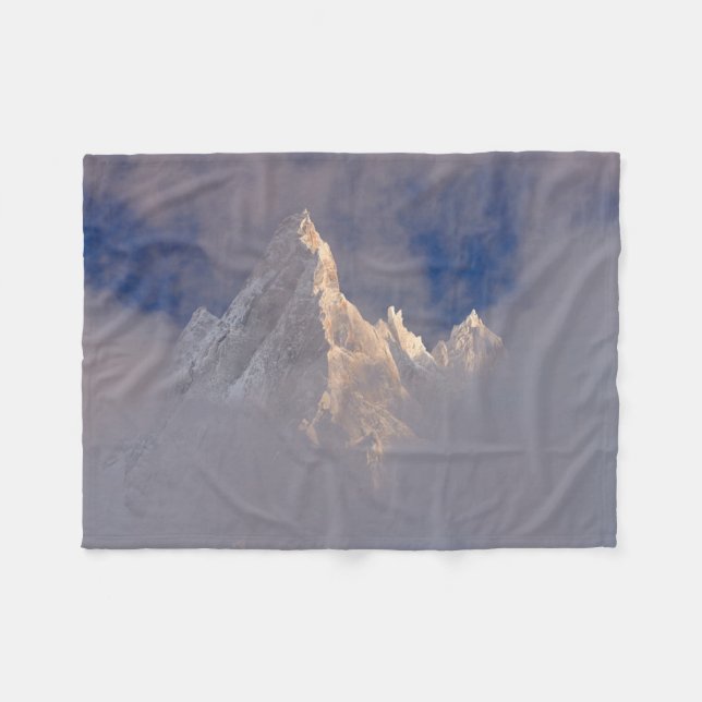 Aiguille de Blaitiere | France Fleece Blanket (Front (Horizontal))