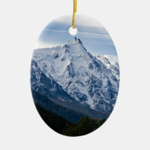 Aiguille du Midi Ceramic Tree Decoration