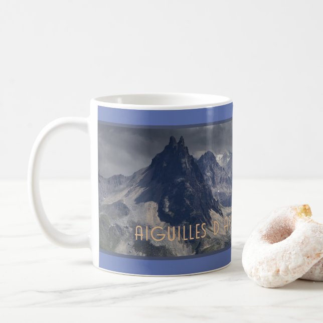 Aiguilles d'Arves, Savoie, France Coffee Mug (With Donut)