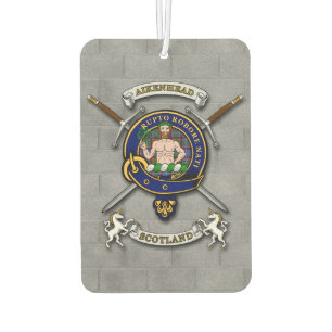 Aikenhead Clan Badge & Swords Car Air Freshener