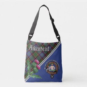Aikenhead Clan Badge & Tartan  Crossbody Bag