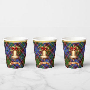 Aikenhead Personalised Tartan Christmas Paper Cups