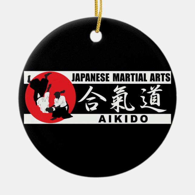 Aikido 2 ceramic tree decoration (Front)