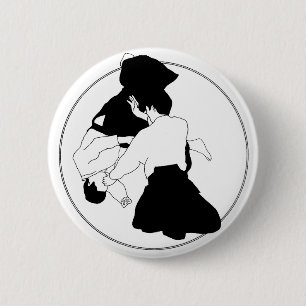 Aikido 6 Cm Round Badge