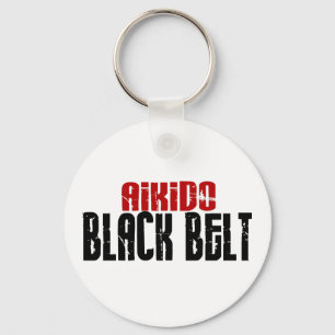 Aikido Black Belt Key Ring
