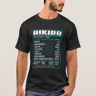 Aikido Cool  Nutritional Facts  Present T-Shirt