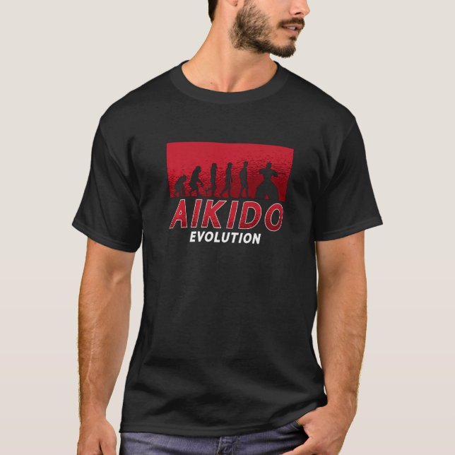 Aikido Evolution Martial Samurai Sports Fighter Ai T-Shirt (Front)