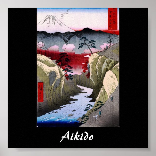 Aikido Japanese Martial Art Poster (Front)
