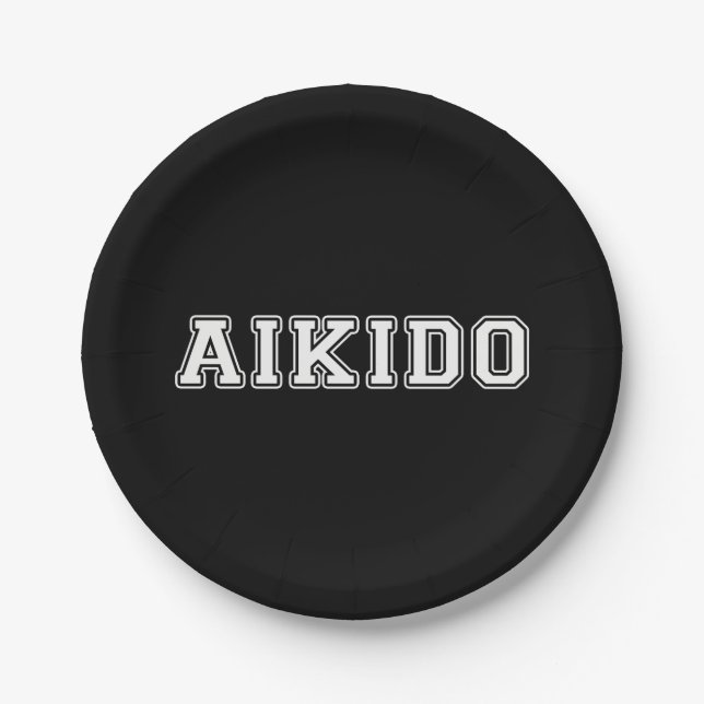Aikido Paper Plate (Front)