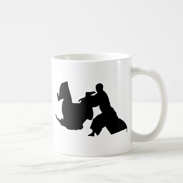 Aikido Silhouette Coffee Mug (Right)