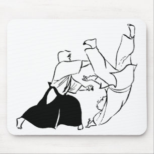 Aikido techniques mouse mat
