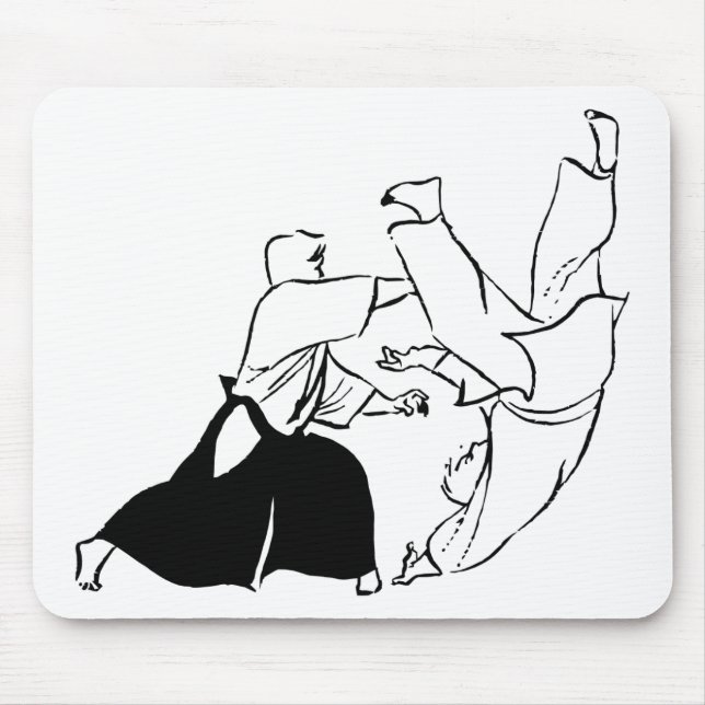 Aikido techniques mouse mat (Front)