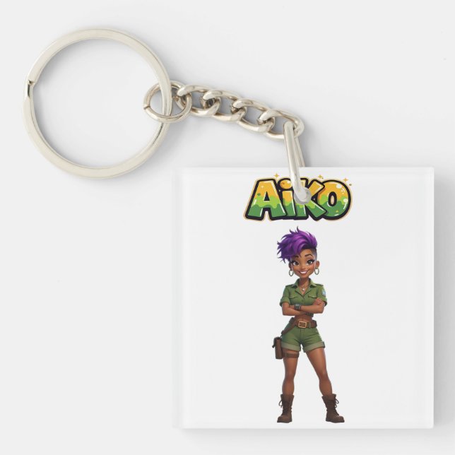 AiKo Beats™ Safari AiKo Explorer Key Ring (Front)
