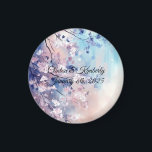 Aiko Customisable Wedding Keepsake - Save The Date Magnet<br><div class="desc">Introducing Aiko Wedding & Party Design, your ultimate destination for elegant floral wedding and party essentials. Our collection boasts a stunning array of plates, cups, napkins, invitations, and more, all beautifully adorned with exquisite floral patterns. Perfect for weddings, bridal showers, baby showers, and any special celebration, these products add a...</div>