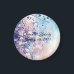 Aiko Customisable Wedding Keepsake - Save The Date Magnet<br><div class="desc">Introducing Aiko Wedding & Party Design, your ultimate destination for elegant floral wedding and party essentials. Our collection boasts a stunning array of plates, cups, napkins, invitations, and more, all beautifully adorned with exquisite floral patterns. Perfect for weddings, bridal showers, baby showers, and any special celebration, these products add a...</div>