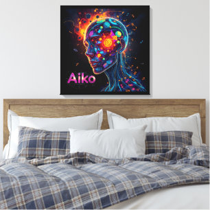 AiKo Grunge Graphic #4 Canvas Print
