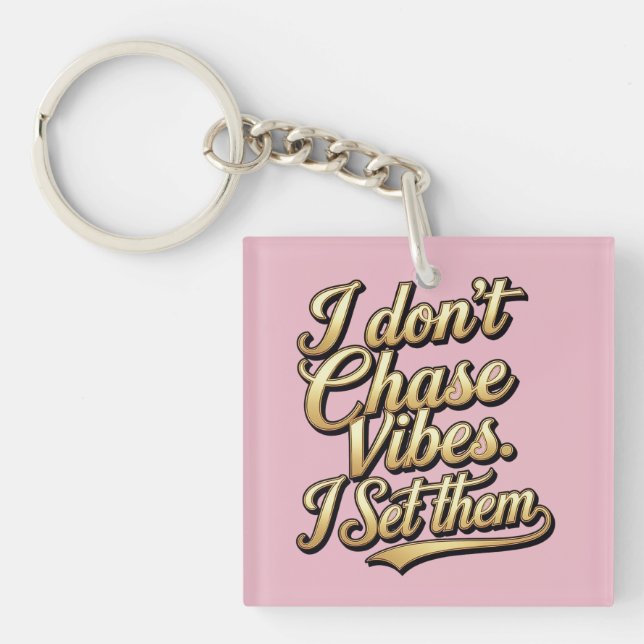 AiKo Script™ Vibes Key Ring (Front)