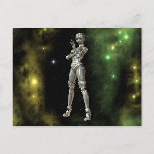 aikobot & stars postcard