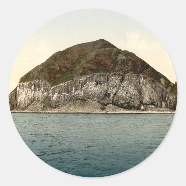 Ailsa Craig, Firth of Clyde, Scotland Classic Round Sticker (Front)