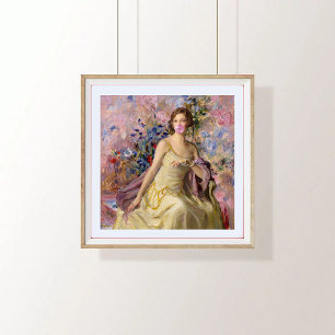 Ailsa Villard Flowers Pink Bubble gum Poster