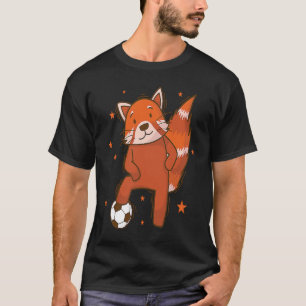 Ailuridae playing Soccer Bear Cat Bamboo T-Shirt