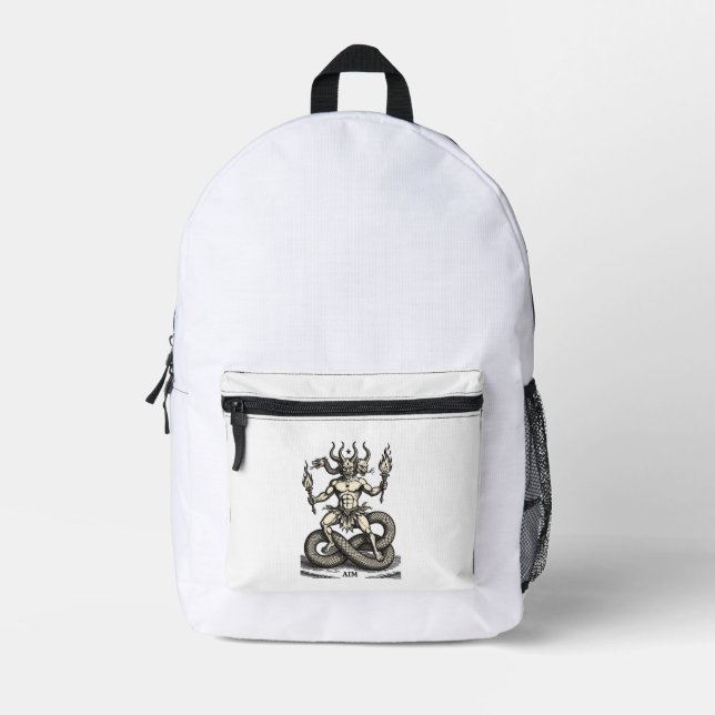 Aim Bringer of the Burning Torch Printed Backpack (Front)