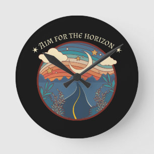 Aim for the horizon travel nature roadtrip round clock
