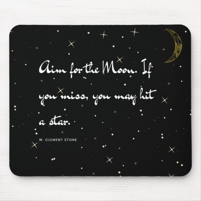 Aim for the Moon Mouse Mat (Front)