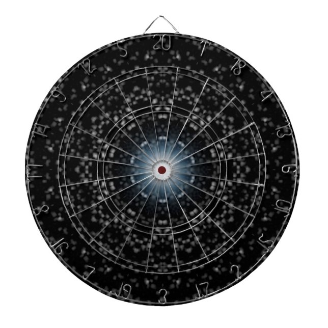 Aim for the Stars Silver Kaleidoscope Dart Board (Front)
