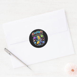 Aim High! – Banana Astronaut Adventure Classic Round Sticker