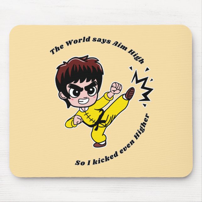 Aim High Motivational Mouse Mat (Front)