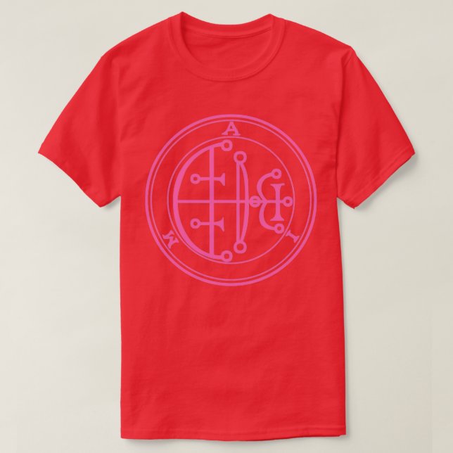 Aim Sigil Increases Onex27s Intellect Pink T-Shirt (Design Front)