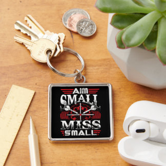 Aim Small Miss Small Premium Dart Key Ring