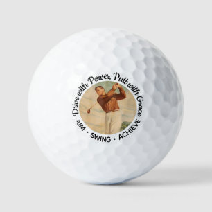 AIM SWING ACHIEVE Motivational Golf Balls (Jones)