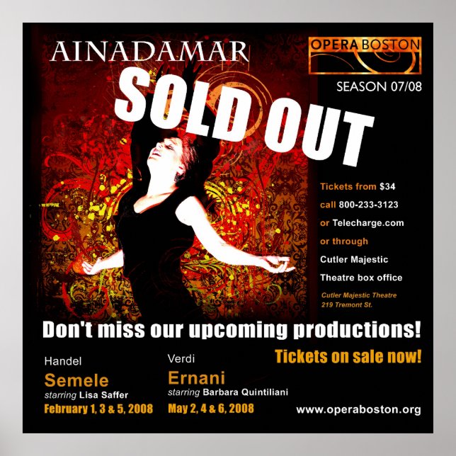 ainadamar 30x30 poster (Front)