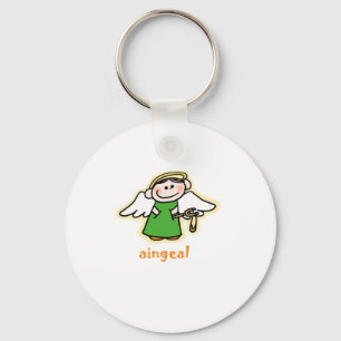 aingeal (little angel in Irish) Key Ring