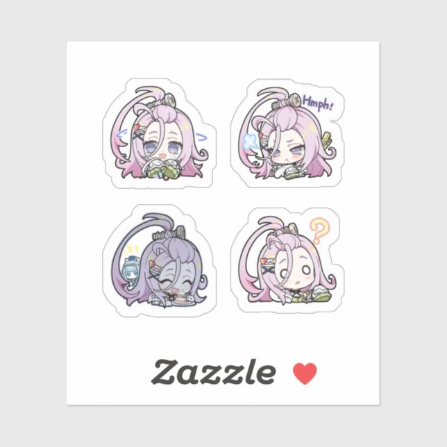 Aino Genshin Impact 4 Pack Sticker Sheet Extra Pac (Sheet)