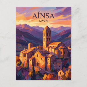 Aínsa Spain Postcard