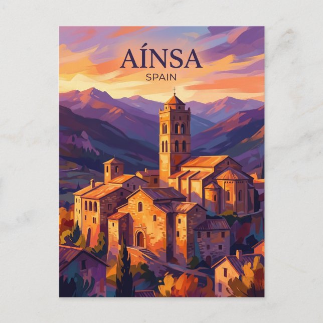 Aínsa Spain Postcard (Front)