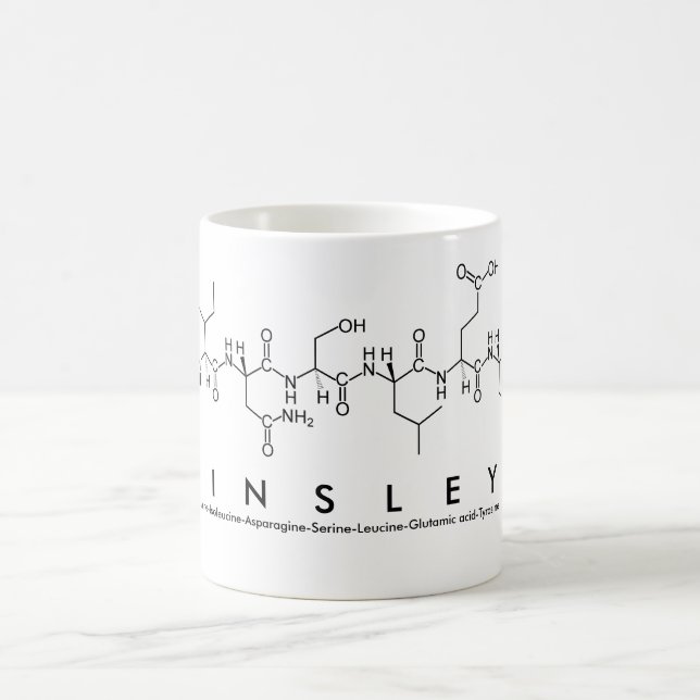 Ainsley peptide name mug (Center)