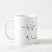 Ainsley peptide name mug (Left)