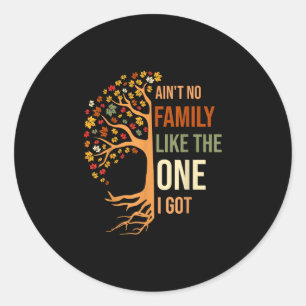 Ain't family like the one got funny family reunion classic round sticker