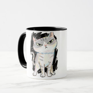 "Ain't No Crumbs" Sassy Cat Mug
