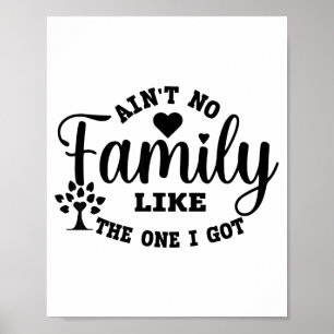 Ain't No Family Like The One I Got Matching Family Poster