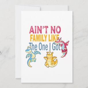 Ain't No Family Like The One I Got Thank You Card