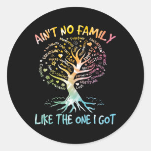 Ain't No Family Like The One I Got Tie Dye Family Classic Round Sticker