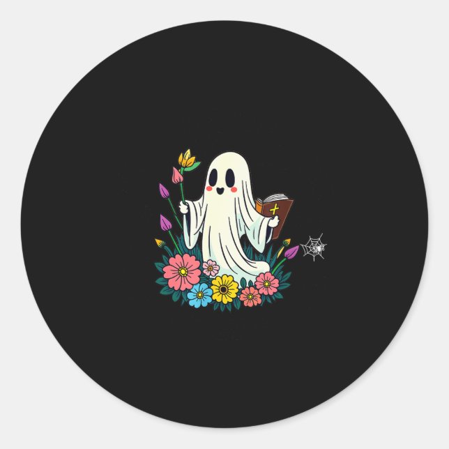 Ain't No Ghost Like The Holy Ghost Jesus Christian Classic Round Sticker (Front)