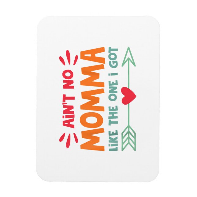 Ain't No Momma Like The One I Got Mum Love Retro V Magnet (Vertical)