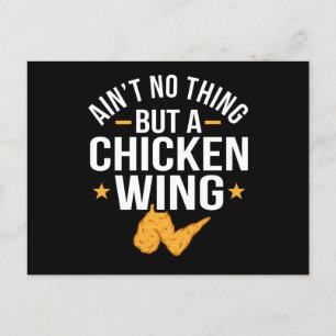 Ain't No Thing But A Chicken Wing Fun Fried Postcard