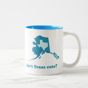 Ain't Texas Cute Alaska Boasting Two-Tone Coffee Mug